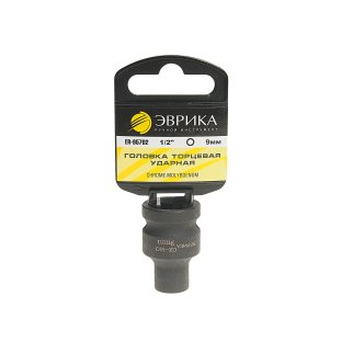 Головка торцевая 9 1/2&quot; DR 6-гранная ударная (с держателем) ЭВРИКА 1/144 фото