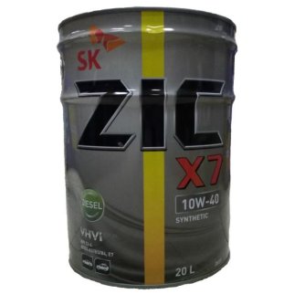 Масло моторное ZIC X7 Diesel 5W-30 синтетическое 20 л 192610 фото
