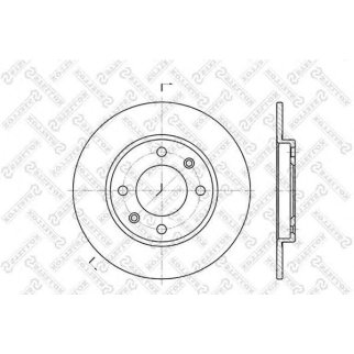 6020-9947-SX_диск тормозной задний! Peugeot 206/306, Citroen Saxo/ZX 1.4-2.0 91> фото