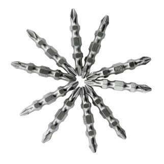 Набор бит Ph2-Ph2х45мм, двухстор. сталь S2 (10шт) GROSS фото 3