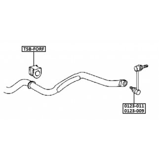 Втулка переднего стабилизатора FEBEST TSB-FORF фото 2