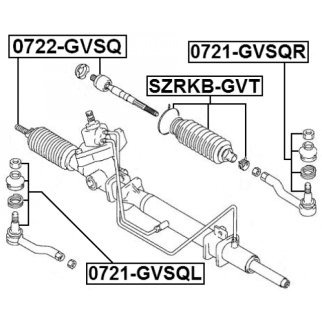 Тяга рулевая FEBEST 0722-GVSQ фото 2