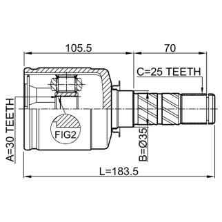 Шрус внутренний 30x35x25 фото 2