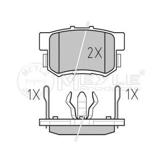 Колодки тормозные к-кт Meyle 025 242 3114W фото