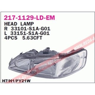 Фара передн лев с ЭК HONDA: ACCORD 98-00 фото