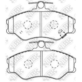 Колодки тормозные передние к-кт NiBK PN0112 фото