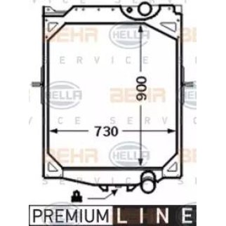 Радиатор основной Hella 8MK 376 726-551 фото