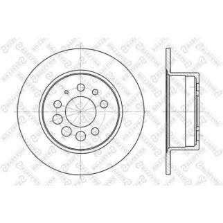6020-4807-SX_диск тормозной задний! Volvo 740-960 2.0-2.9/2.4D 84> фото