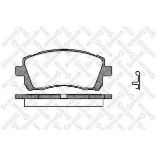 666 002B-SX_колодки дисковые п.! с антискр. пл. Subaru Forester/Impreza 98>/Legacy 96>/Outback 02> фото