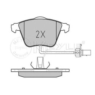 Колодки AUDI A6 3.0L,ALLROAD 2.5TDI,2.7T,4.2L 2001=> WVA23762 сис.ATE фото