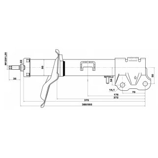 Амортизатор передний FEBEST 04660918FL фото 2