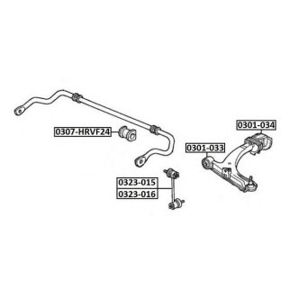 Втулка переднего стабилизатора ASVA 0307-HRVF24 фото