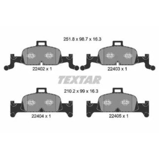 Колодки тормозные передние к-кт TEXTAR 22402 01 фото