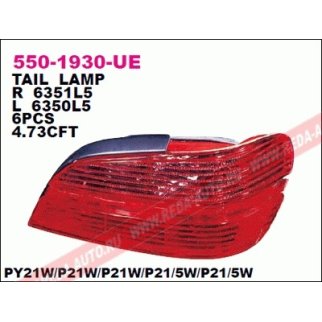 Фонарь задний лев PEUGEOT: 406 99-03 фото