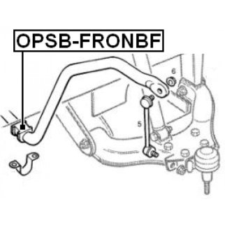 Втулка (сайлентблок) переднего стабилизатора FEBEST OPSB-FRONBF фото 2 Втулка (сайлентблок) переднего стабилизатора FEBEST OPSB-FRONBF фото 2