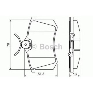 Колодки тормозные VW AUDI SEAT SKODA задние (4шт.) BOSCH фото