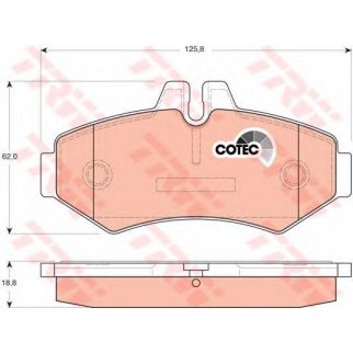 Колодки тормозные к-кт TRW GDB1399 фото