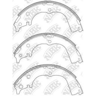 Колодки барабанные к-кт NiBK FN2317 фото