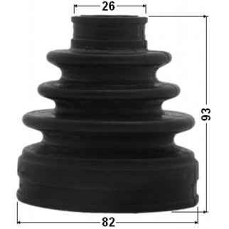 Пыльник шрус внутренний комплект 82x93x26 фото 2