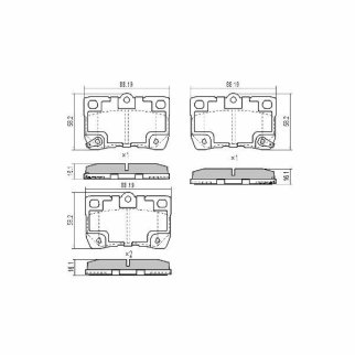 Колодки тормозные задние дисковые к-кт TRIALLI PF 4109 фото 2
