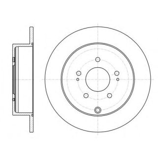 61098.00_диск тормозной задний! Mitsubishi Outlander 2.0/2.2/2.4 07> фото