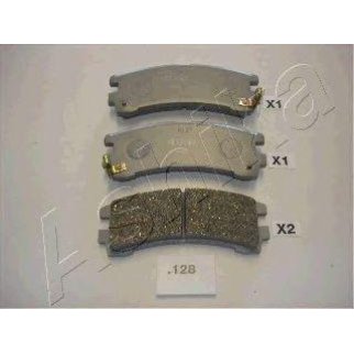 Колодки тормозные задние дисковые к-кт ashika 51-01-128 фото