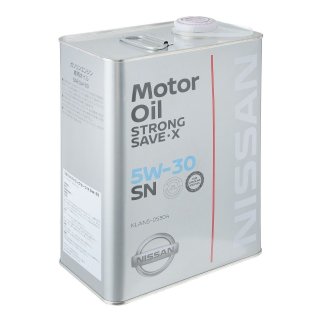 Масло моторное NISSAN Strong Save X SN 5W-30 4л KLAN5-05304 фото