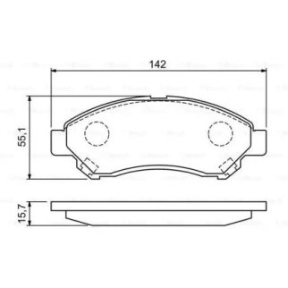 Колодки тормозные передние к-кт BOSCH 0 986 494 936 фото