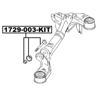 Болт с эксцентриком ремкомплект AUDI A6 2005-2011 FEBEST 1729-003-KIT фото 2
