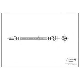 Шланг тормозной CORTECO 19026486 фото