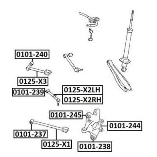 Сайлентблок ASVA 0101-239 фото