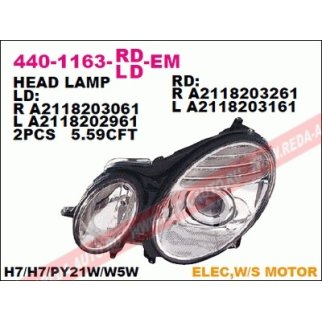 Фара правая DEPO 440-1163R-LD-EM фото