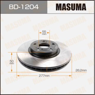 Диск тормозной Masuma BD-1204 фото