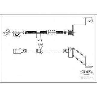 Шланг тормозной CORTECO 19032429 фото