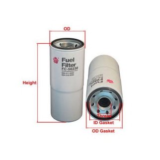 FC56230SAK_фильтр топливный! сепаратор H286 D115 1 5/8x12 высокоэффект. Komatsu фото