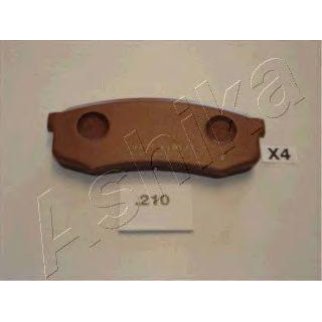 Колодки тормозные задние дисковые к-кт ashika 51-02-210 фото