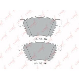 Колодки тормозные передние к-кт LYNXauto BD-7814 фото