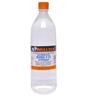 Растворитель Р-12 акриловый WELLTEX 1л фото