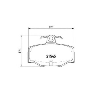 Колодки тормозные задние к-кт Brembo P 56 024 фото