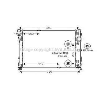 Радиатор основной AVA MS2452 фото