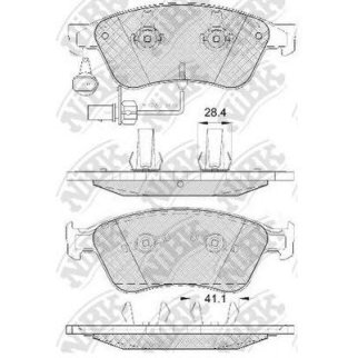 PN0351W-NIBK_колодки тормозные передние! Audi A8 03-08 фото
