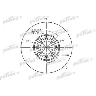 Диск тормозной передн MAZDA: 626 II 83-87, 626 II Hatchback 83-87 фото
