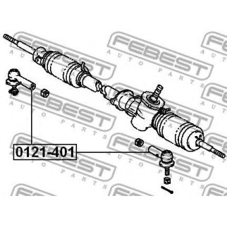 Наконечник рулевой правый FEBEST 0121-401 фото