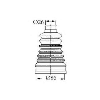 Пыльник ШРУСа наружный передний SASIC 4003440 фото