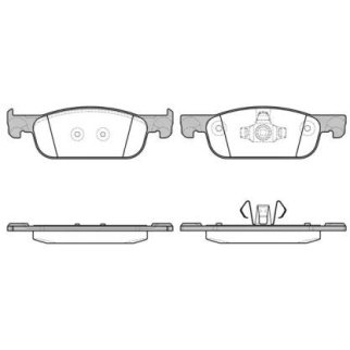 Колодки тормозные передние к-кт REMSA 1718.00 фото