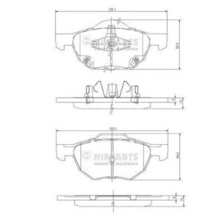 Колодки тормозные HONDA ACCORD 2.0/2.2/2.4 03> передние фото