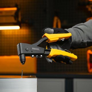 Заклепочник ручной, 255 мм, литой усиленный заклепки 2,4-3,2-4,0-4,8 мм DENZEL фото 6