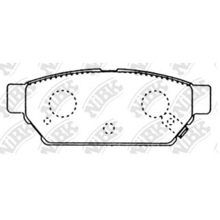 Колодки тормозные задние дисковые к-кт NiBK PN3314 фото