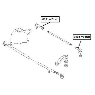 Наконечник рулевой правый ASVA 0221-Y61NR фото