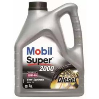 Масло моторное полусинтетическое Mobil Super™ 2000 Diesel x1 10W40 API CF ACEA A3/B3 4л фото